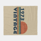 Geboren in 1973  verjaardagscadeau fleece deken (Voorkant (Horizontaal))