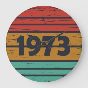 Geboren in 1973  verjaardagscadeau grote klok