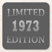 Geboren in 1973 verjaardagscadeau kartonnen onderzetters (Voorkant)