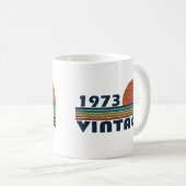 Geboren in 1973  verjaardagscadeau koffiemok (Voorkant rechts)