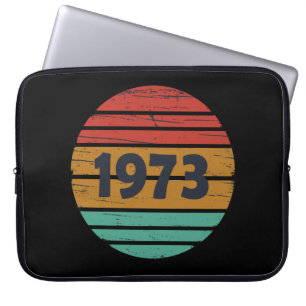 Geboren in 1973  verjaardagscadeau laptop sleeve