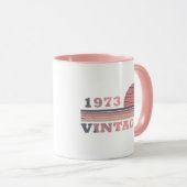 Geboren in 1973  verjaardagscadeau mok (Voorkant rechts)