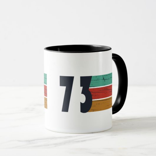 Geboren in 1973  verjaardagscadeau mok (Voorkant rechts)