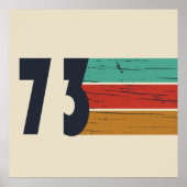 Geboren in 1973 verjaardagscadeau poster (Voorkant)