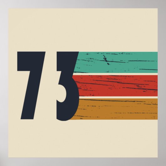 Geboren in 1973  verjaardagscadeau poster (Voorkant)