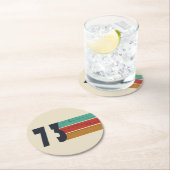 Geboren in 1973  verjaardagscadeau ronde kartonnen onderzetter (Insitu)