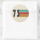 Geboren in 1973  verjaardagscadeau ronde sticker (Tas)