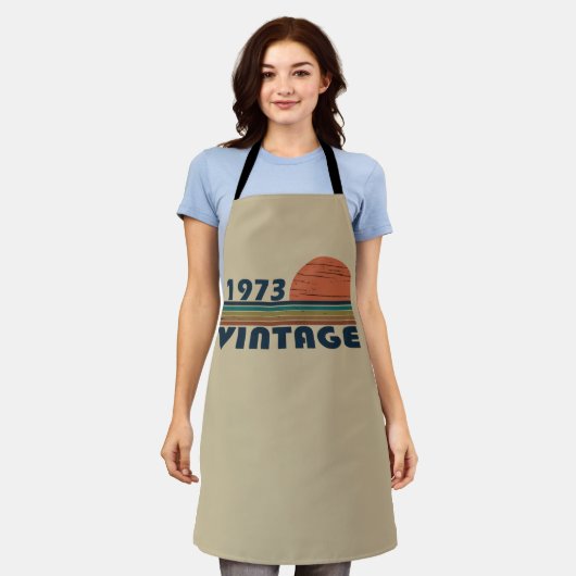 Geboren in 1973  verjaardagscadeau schort (Gedragen)