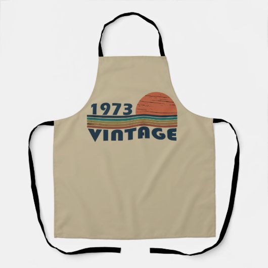 Geboren in 1973 verjaardagscadeau schort (Voorkant)