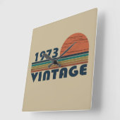 Geboren in 1973  verjaardagscadeau vierkante klok (Hoek)