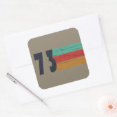 Geboren in 1973  verjaardagscadeau vierkante sticker (Envelop)