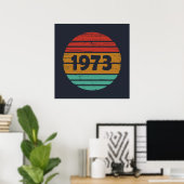 geboren in 1973 vintage 50e verjaardag poster (Thuiskantoor)