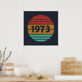 geboren in 1973 vintage 50e verjaardag poster (Keuken)