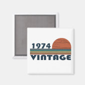 geboren in 1974  49e verjaardag magneet (Voorkant / Achterkant)