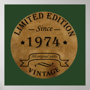 Geboren in 1974  49e verjaardag poster