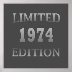 Geboren in 1974 50e verjaardag poster