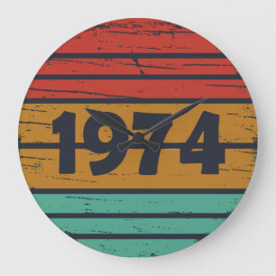 Geboren in 1974  50ste verjaardagscadeau grote klok