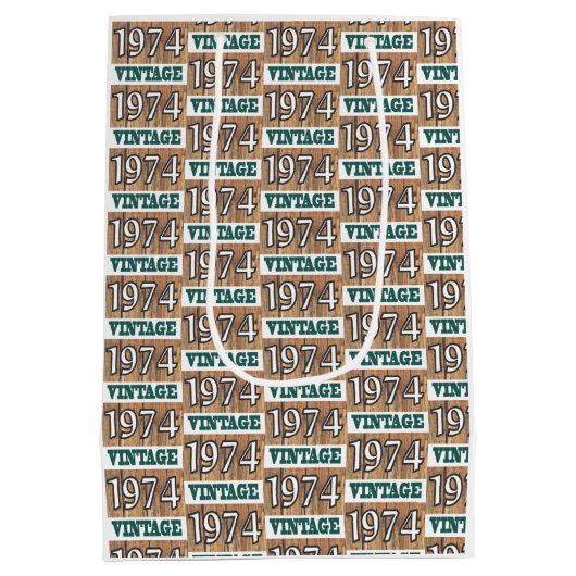 Geboren in 1974 middelgrote cadeautas (Achterkant)