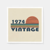 Geboren in 1974 op  verjaardag servet (Voorkant)