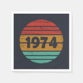 Geboren in 1974 op  verjaardag servet (Voorkant)