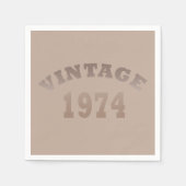 Geboren in 1974 op  verjaardag servet (Voorkant)