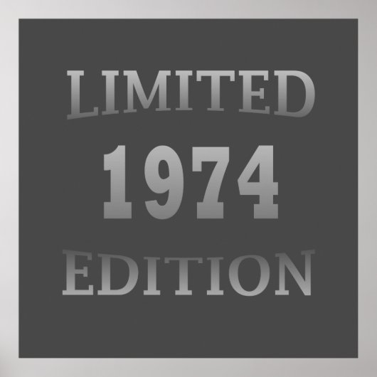 Geboren in 1974 op verjaardagsfeestje poster (Voorkant)