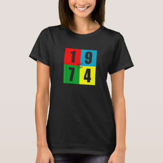 Geboren in 1974 Retro  48e verjaardag T-shirt