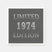 Geboren in 1974 verjaardag servet (Voorkant)