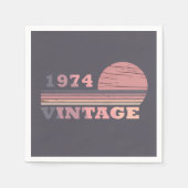 geboren in 1974 verjaardag servet (Voorkant)