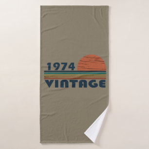 Geboren in 1974 verjaardagscadeau badhanddoek