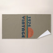 Geboren in 1974  verjaardagscadeau badhanddoek (Badhanddoek)