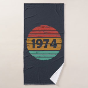 Geboren in 1974 verjaardagscadeau badhanddoek