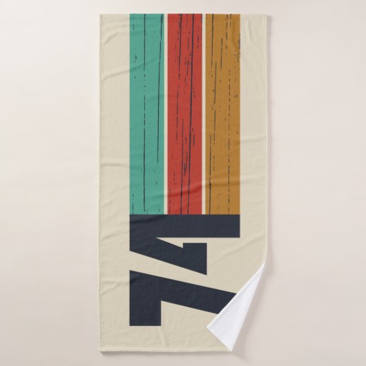 Geboren in 1974 verjaardagscadeau badhanddoek (Badhanddoek)