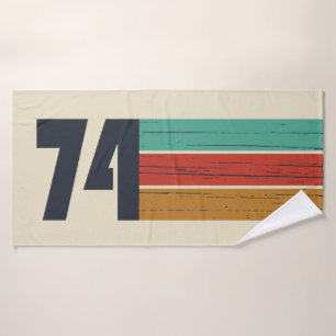 Geboren in 1974 verjaardagscadeau badhanddoek