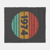 Geboren in 1974 verjaardagscadeau fleece deken (Voorkant (Horizontaal))