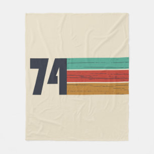 Geboren in 1974  verjaardagscadeau fleece deken