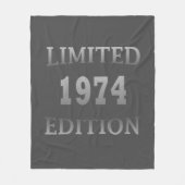 Geboren in 1974 verjaardagscadeau fleece deken (Voorkant)