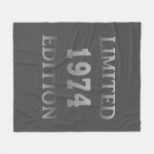 Geboren in 1974 verjaardagscadeau fleece deken (Voorkant (Horizontaal))