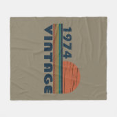 Geboren in 1974  verjaardagscadeau fleece deken (Voorkant (Horizontaal))