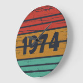 Geboren in 1974  verjaardagscadeau grote klok (Hoek)