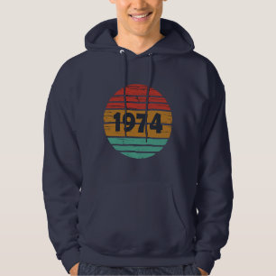 Geboren in 1974 verjaardagscadeau hoodie