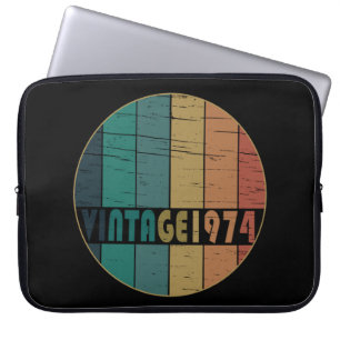 Geboren in 1974  verjaardagscadeau laptop sleeve