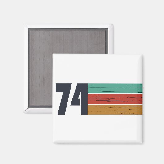 Geboren in 1974  verjaardagscadeau magneet (Voorkant / Achterkant)