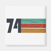 Geboren in 1974  verjaardagscadeau magneet (Voorkant)