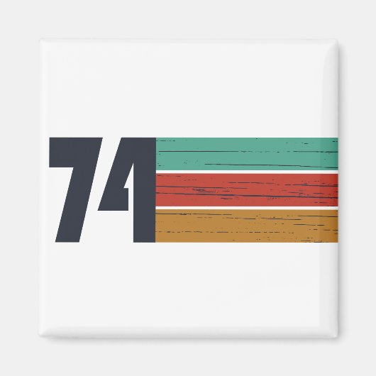 Geboren in 1974  verjaardagscadeau magneet (Voorkant)