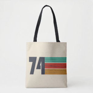 Geboren in 1974 verjaardagscadeau tote bag