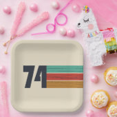 Geboren in 1974  verjaardagsfeest papieren bordje (Feest)