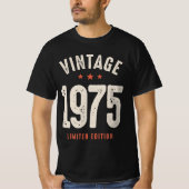 geboren in 1975 - 47e verjaardag Retro Classic T-shirt (Voorkant)