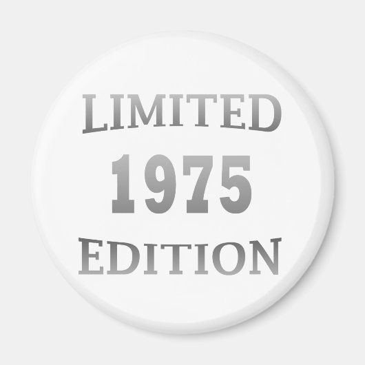 Geboren in 1975 50ste verjaardag magneet (Voorkant)