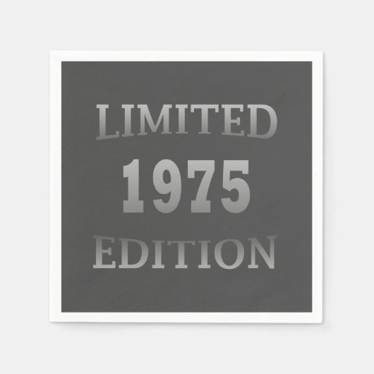 Geboren in 1975, 50ste verjaardag servet (Voorkant)